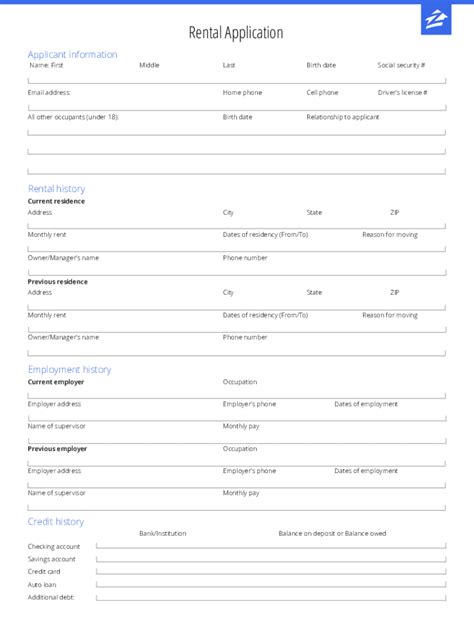 zillow rental application